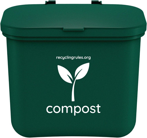 Small green compost bin - green,
