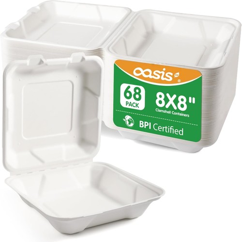 8x8 inch pack - inch, compostable