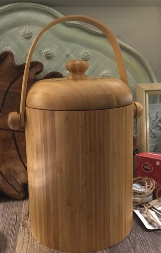 Bamboo compost pail with - pail,