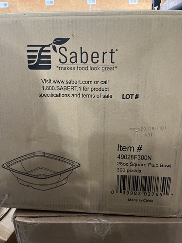 Sabert 49028f300n 28oz square - sabert,