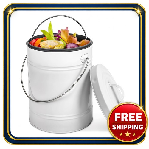Kitchen compost bin with lid - bin,