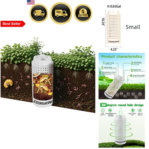 Worm composting bin kitchen - composting,