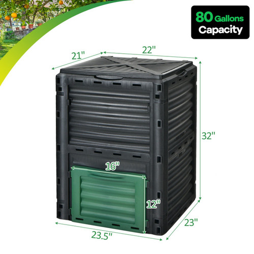 Gallon outdoor composter - 80-gallon,